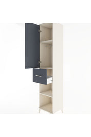 Hyperion Dolap 3 Raflı Tek Çekmeceli Tek Askılı 44x44x221 - S61M203V2B
