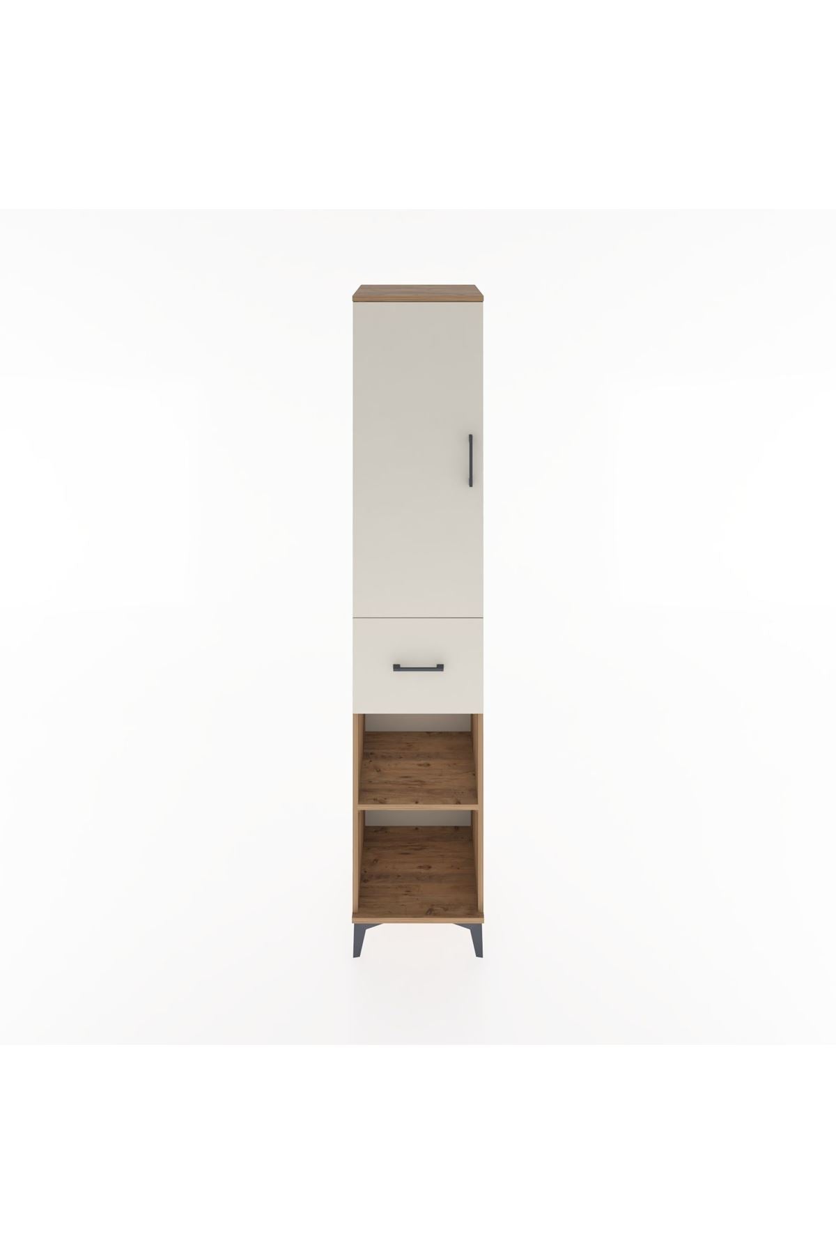 Hyperion Dolap 3 Raflı Tek Çekmeceli Tek Askılı 44x44x221 - S61M203V7B