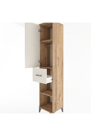 Hyperion Dolap 3 Raflı Tek Çekmeceli Tek Askılı 44x44x221 - S61M203V7B