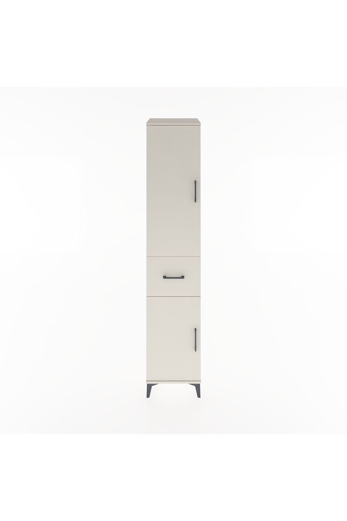 Hyperion Dolap 4 Raflı Tek Çekmeceli 2 Kapaklı 44x44x221 - S61M204V1B