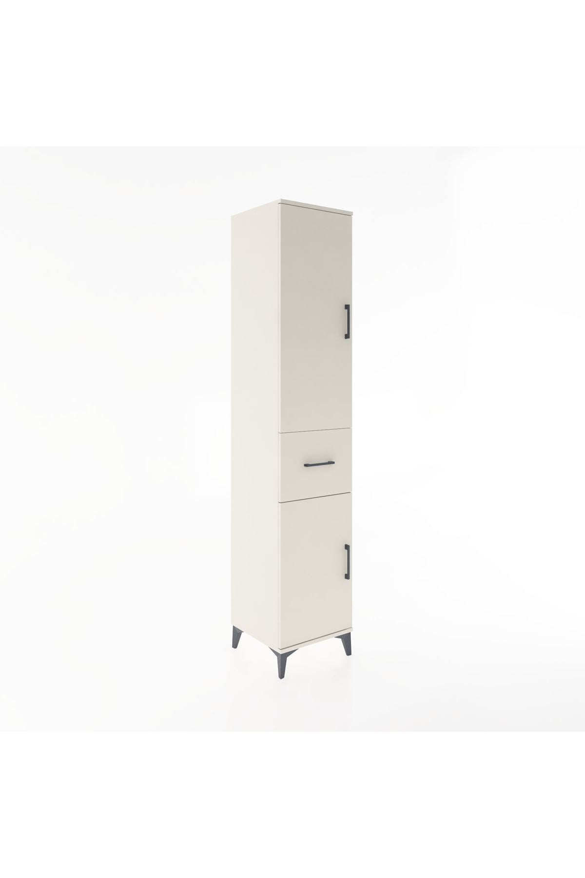 Hyperion Dolap 4 Raflı Tek Çekmeceli 2 Kapaklı 44x44x221 - S61M204V1B