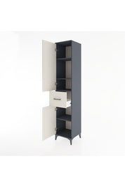 Hyperion Dolap 4 Raflı Tek Çekmeceli 2 Kapaklı 44x44x221 - S61M204V4B