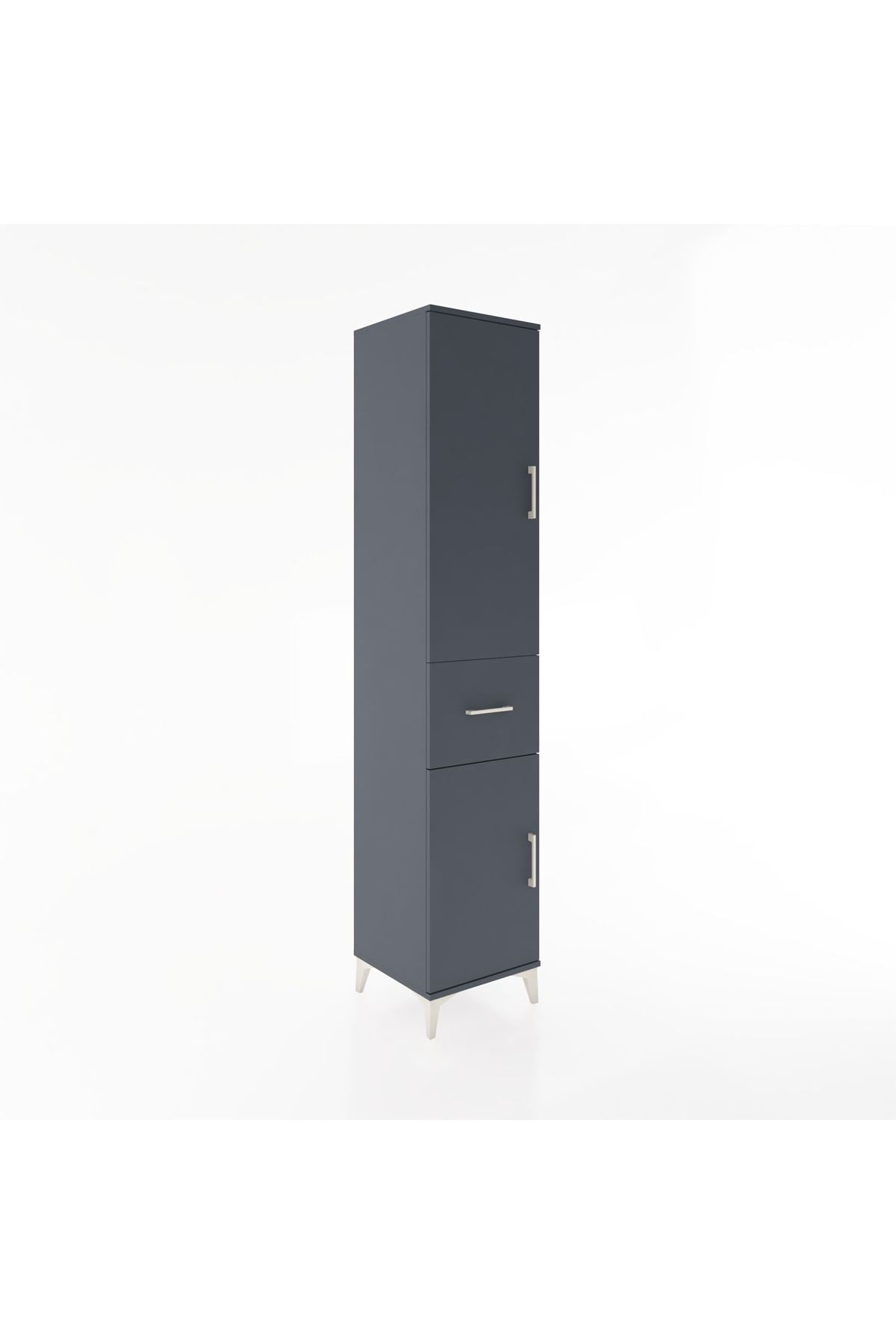 Hyperion Dolap 4 Raflı Tek Çekmeceli 2 Kapaklı 44x44x221 - S61M204V5B