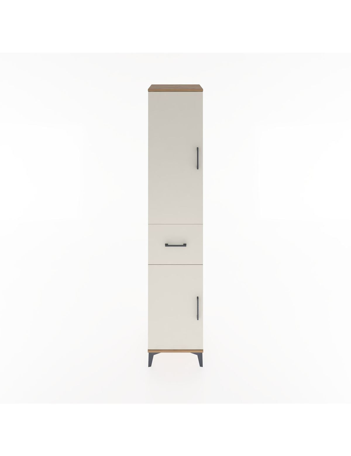 Hyperion Dolap 4 Raflı Tek Çekmeceli 2 Kapaklı 44x44x221 - S61M204V7B