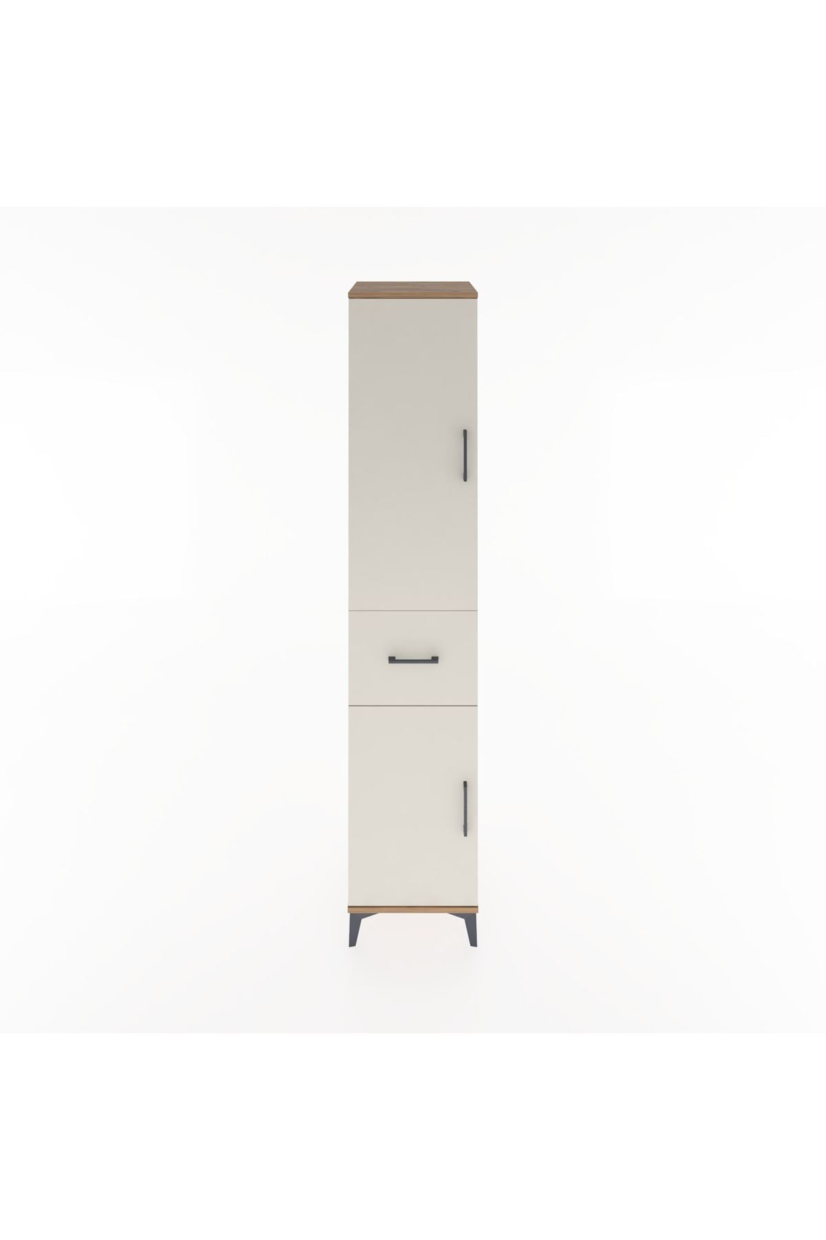 Hyperion Dolap 4 Raflı Tek Çekmeceli 2 Kapaklı 44x44x221 - S61M204V7B