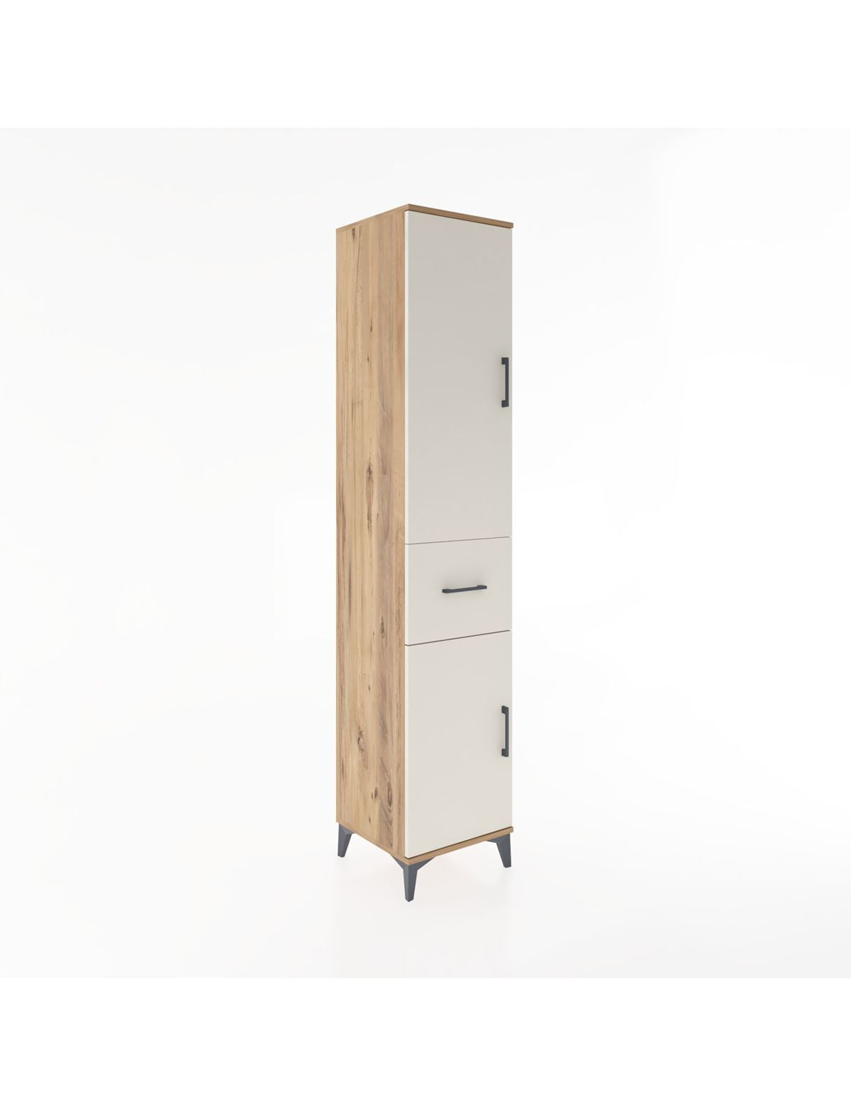 Hyperion Dolap 4 Raflı Tek Çekmeceli 2 Kapaklı 44x44x221 - S61M204V7B