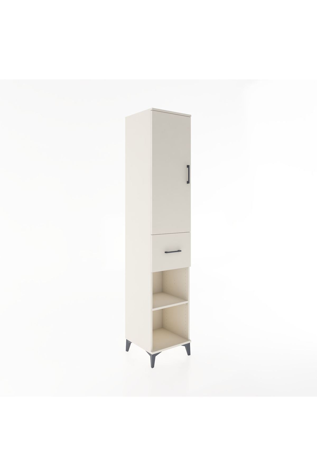 Hyperion Dolap 4 Raflı Tek Çekmeceli Tek Kapaklı 44x44x221 - S61M205V1B
