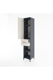 Hyperion Dolap 4 Raflı Tek Çekmeceli Tek Kapaklı 44x44x221 - S61M205V4B