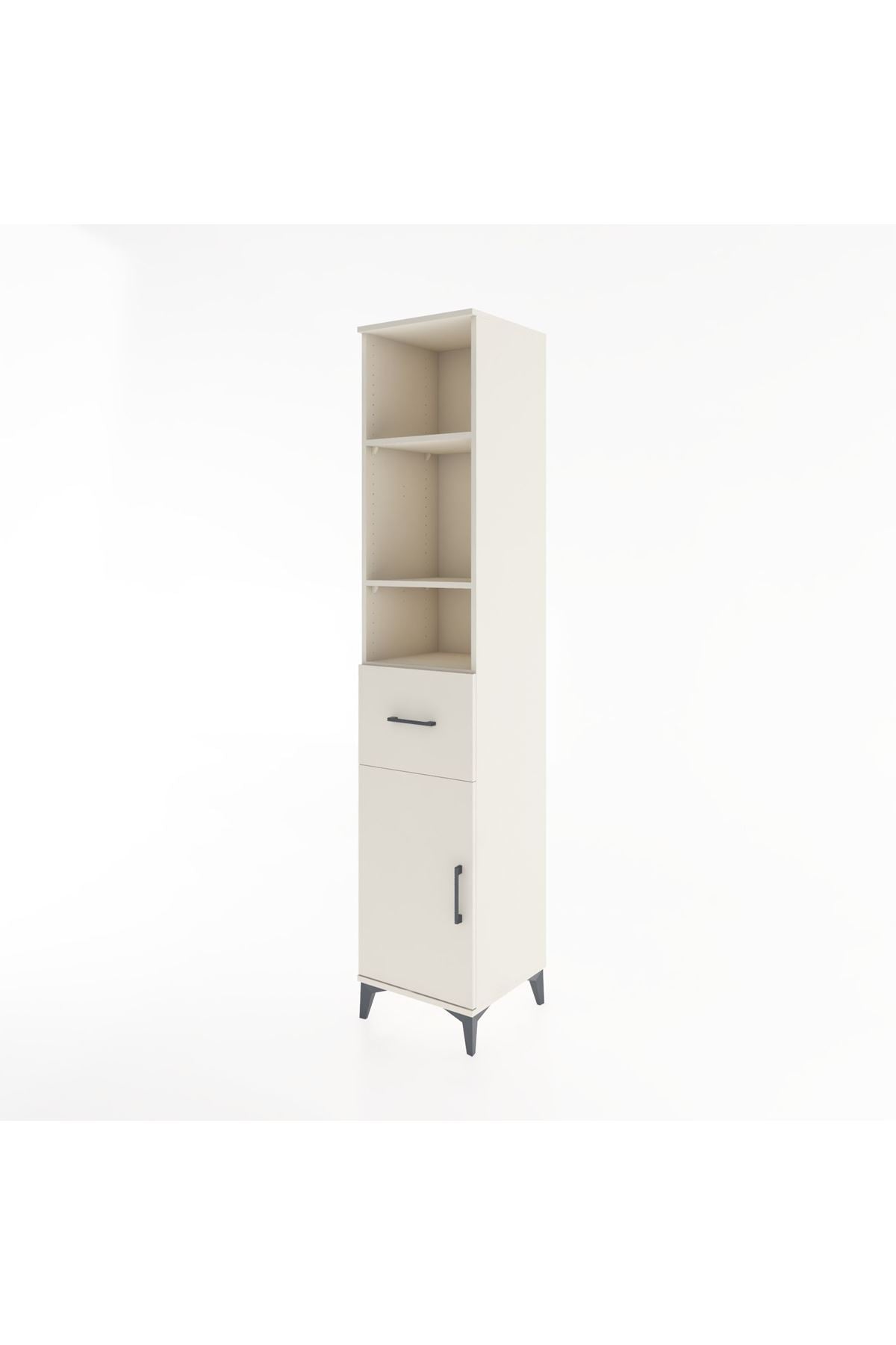 Hyperion Dolap 4 Raflı Tek Çekmeceli Tek Kapaklı 44x44x221 - S61M206V1B