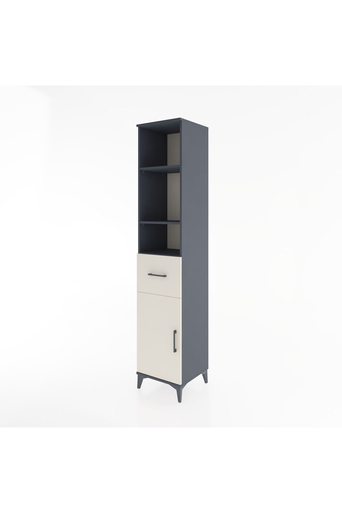 Hyperion Dolap 4 Raflı Tek Çekmeceli Tek Kapaklı 44x44x221 - S61M206V4B