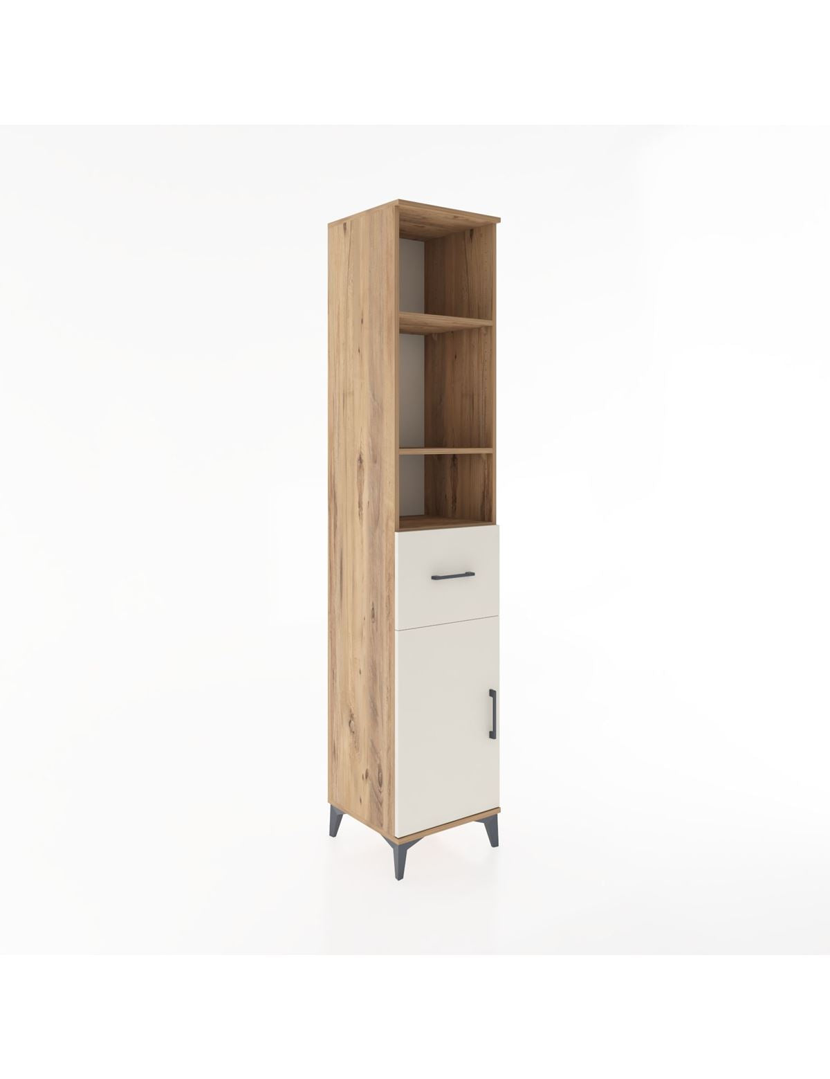 Hyperion Dolap 4 Raflı Tek Çekmeceli Tek Kapaklı 44x44x221 - S61M206V7B