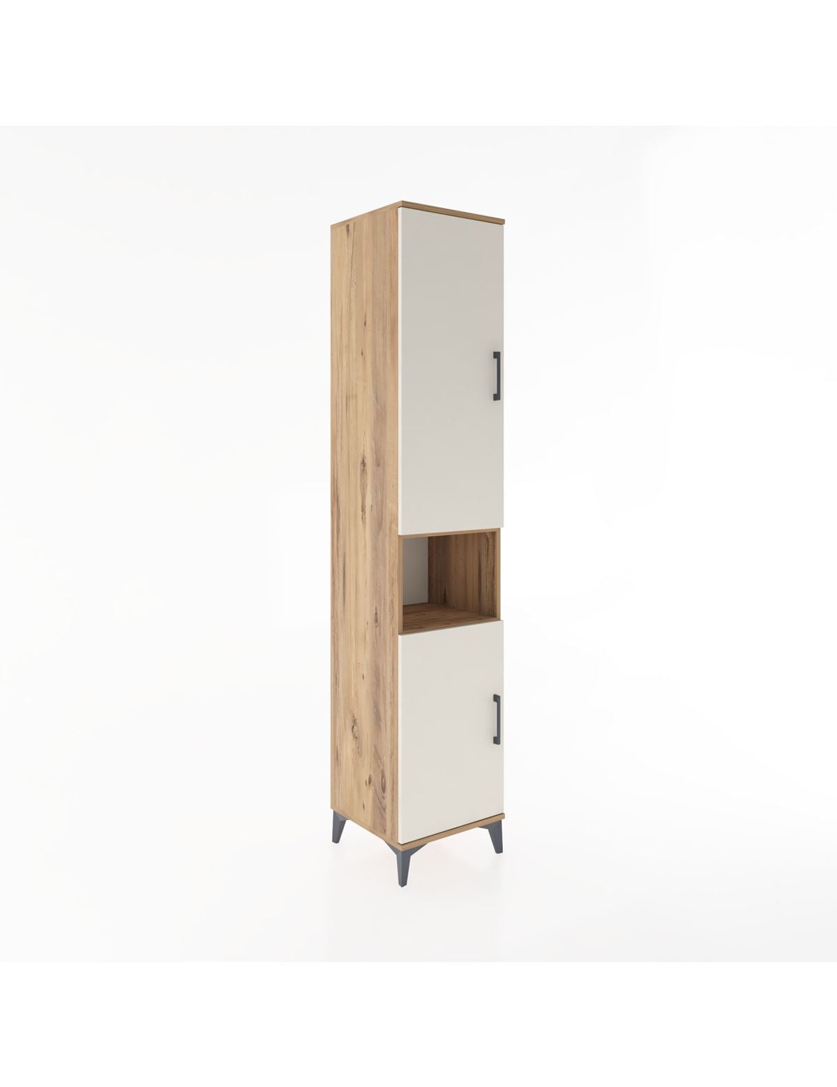 Hyperion Dolap 4 Raflı 2 Kapaklı Tek Askılı 44x44x221 - S61M207V7B