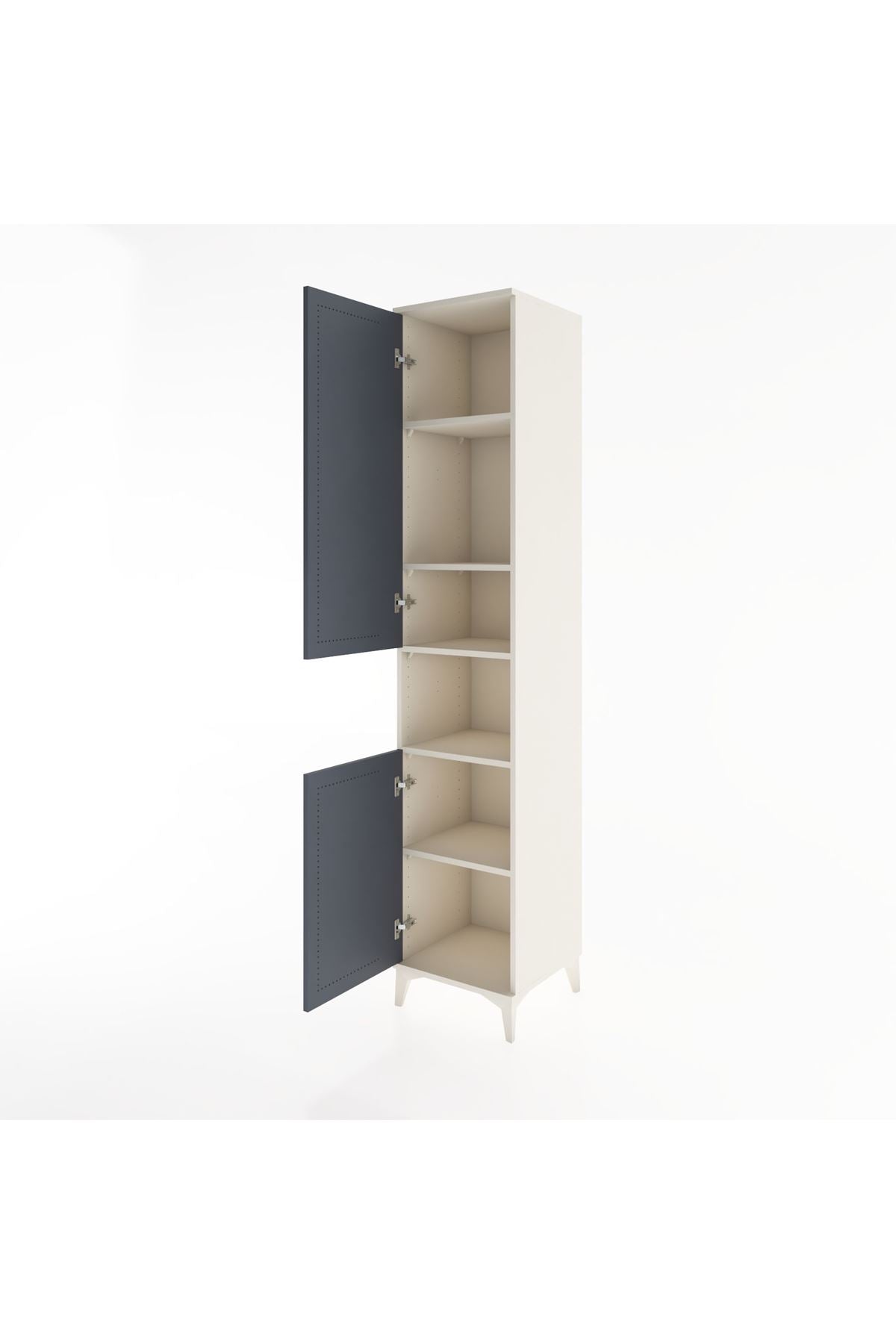 Hyperion Dolap 5 Raflı 2 Kapaklı 44x44x221 - S61M209V2B
