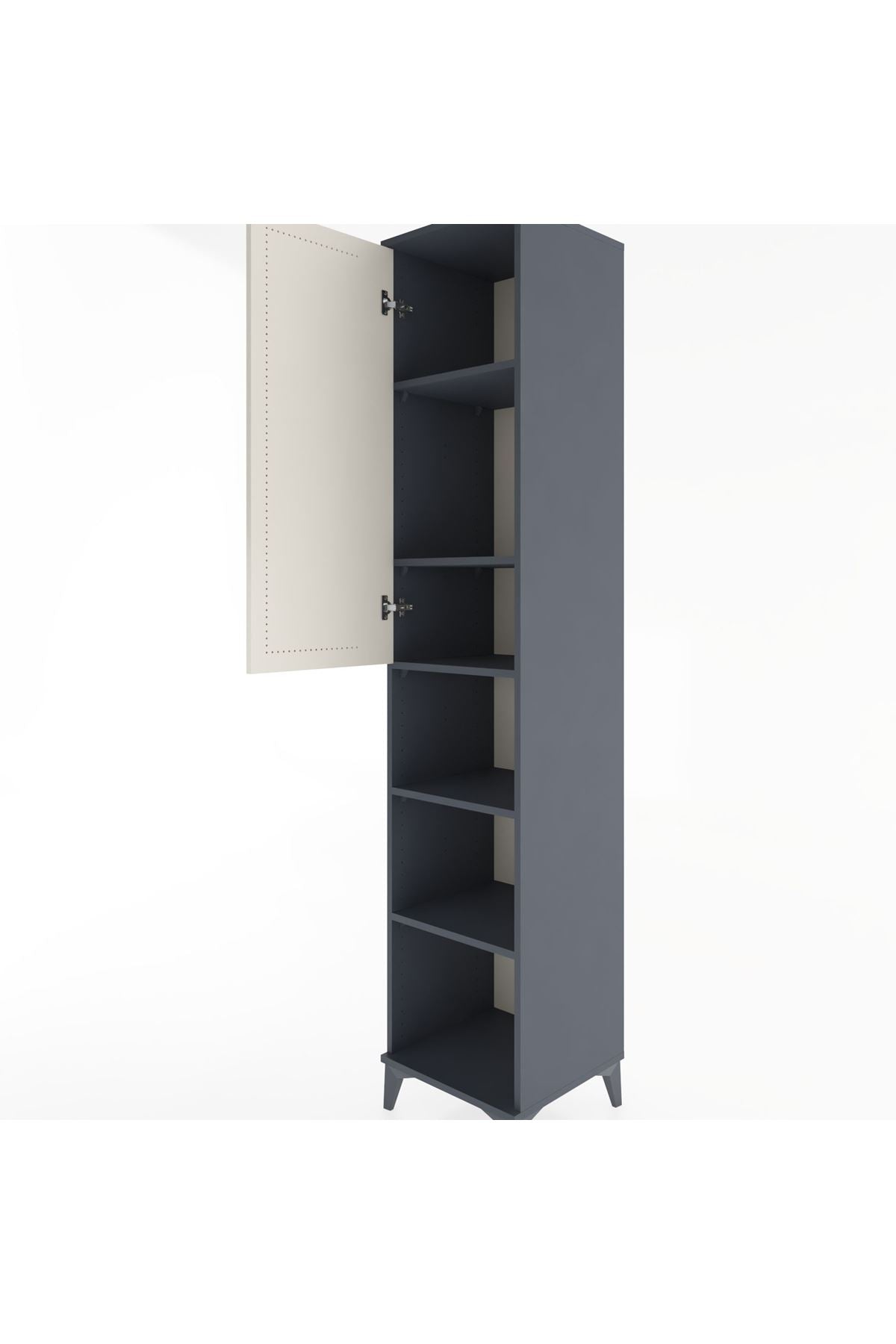 Hyperion Dolap 5 Raflı Tek Kapaklı 44x44x221 - S61M210V4B