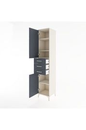 Hyperion Dolap 4 Raflı 3 Çekmeceli 2 Kapaklı 44x44x221 - S61M212V2B