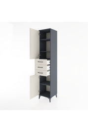 Hyperion Dolap 4 Raflı 3 Çekmeceli 2 Kapaklı 44x44x221 - S61M212V4B