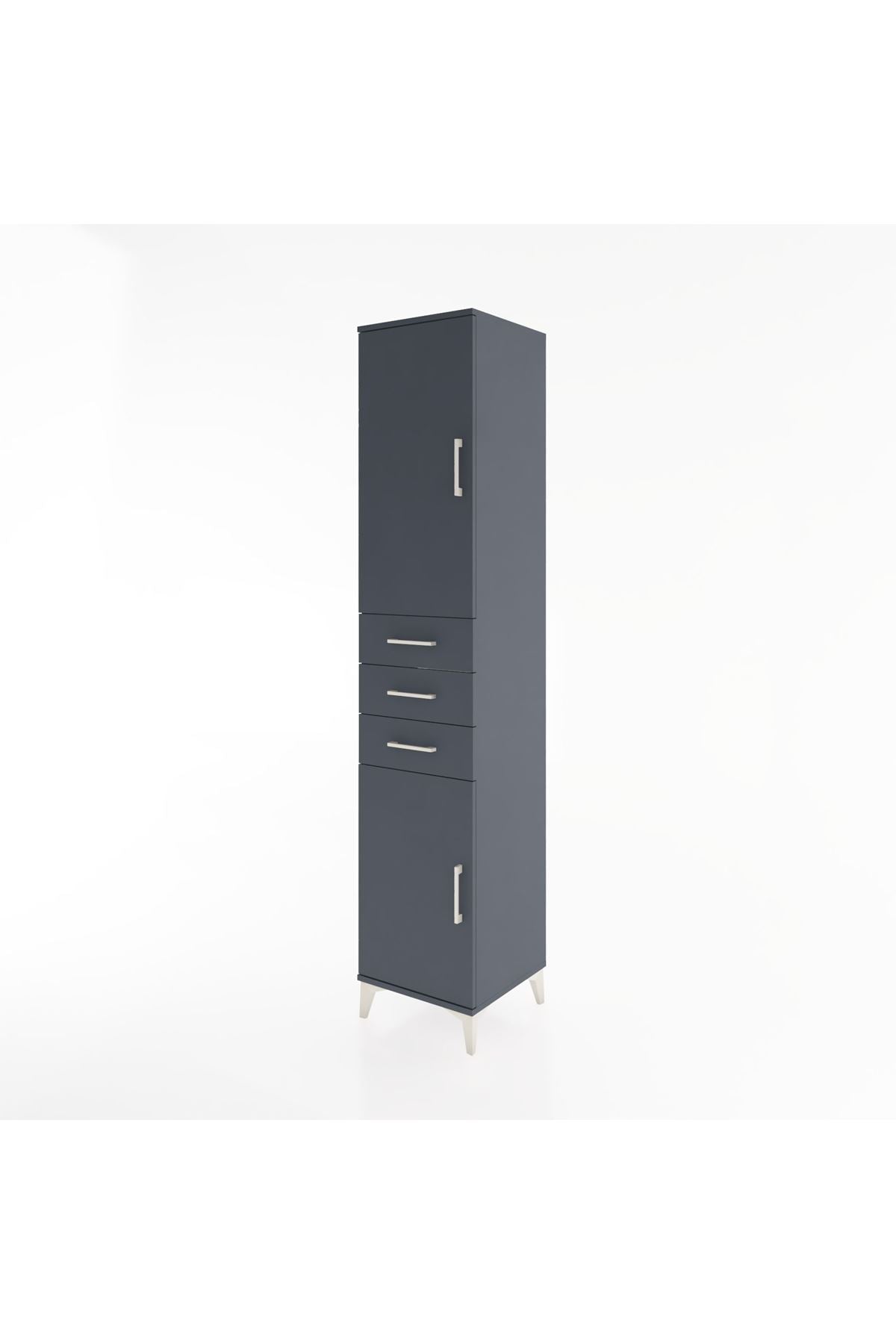 Hyperion Dolap 4 Raflı 3 Çekmeceli 2 Kapaklı 44x44x221 - S61M212V5B
