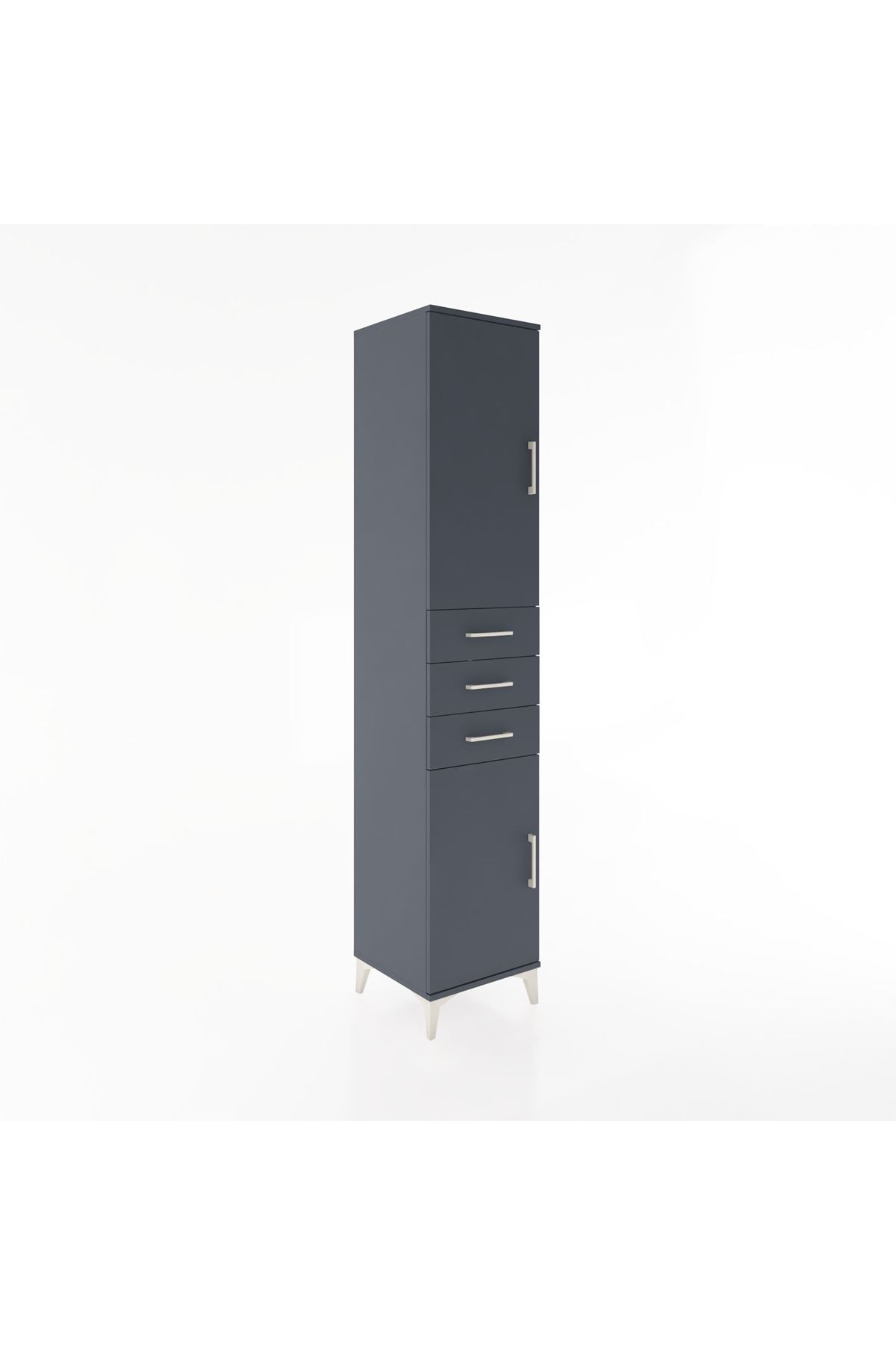 Hyperion Dolap 4 Raflı 3 Çekmeceli 2 Kapaklı 44x44x221 - S61M212V5B