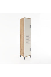 Hyperion Dolap 4 Raflı 3 Çekmeceli 2 Kapaklı 44x44x221 - S61M212V7B