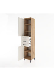 Hyperion Dolap 4 Raflı 3 Çekmeceli 2 Kapaklı 44x44x221 - S61M212V7B