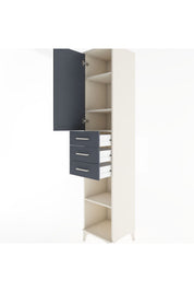 Hyperion Dolap 4 Raflı 3 Çekmeceli Tek Kapaklı 44x44x221 - S61M213V2B