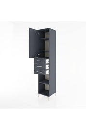 Hyperion Dolap 4 Raflı 3 Çekmeceli Tek Kapaklı 44x44x221 - S61M213V5B
