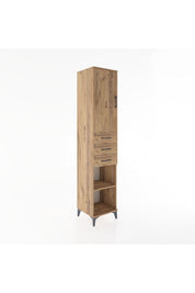 Hyperion Dolap 4 Raflı 3 Çekmeceli Tek Kapaklı 44x44x221 - S61M213V9B