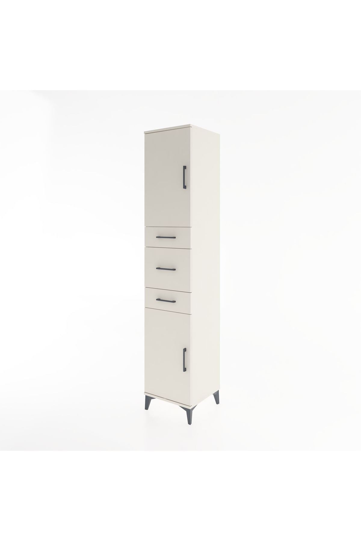 Hyperion Dolap 3 Raflı 3 Çekmeceli 2 Kapaklı 44x44x221 - S61M224V1B