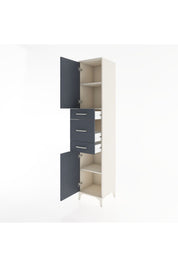Hyperion Dolap 3 Raflı 3 Çekmeceli 2 Kapaklı 44x44x221 - S61M224V2B