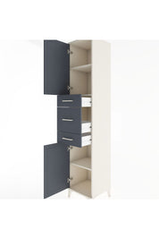 Hyperion Dolap 3 Raflı 3 Çekmeceli 2 Kapaklı 44x44x221 - S61M224V2B