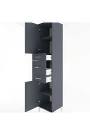 Hyperion Dolap 3 Raflı 3 Çekmeceli 2 Kapaklı 44x44x221 - S61M224V5B