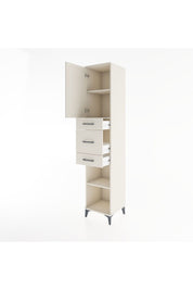Hyperion Dolap 3 Raflı 3 Çekmeceli Tek Kapaklı 44x44x221 - S61M225V1B