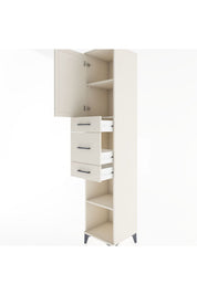 Hyperion Dolap 3 Raflı 3 Çekmeceli Tek Kapaklı 44x44x221 - S61M225V1B
