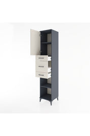 Hyperion Dolap 3 Raflı 3 Çekmeceli Tek Kapaklı 44x44x221 - S61M225V4B