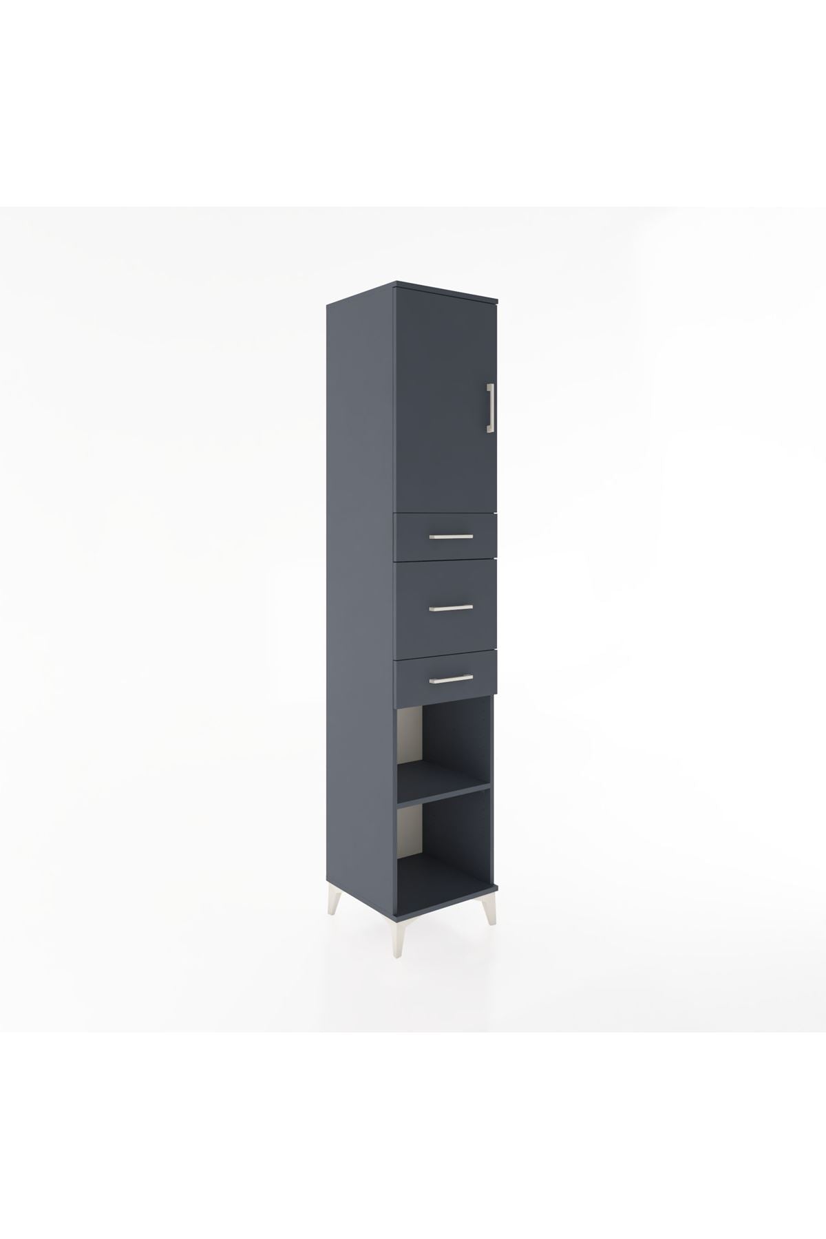 Hyperion Dolap 3 Raflı 3 Çekmeceli Tek Kapaklı 44x44x221 - S61M225V5B