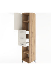 Hyperion Dolap 3 Raflı 3 Çekmeceli Tek Kapaklı 44x44x221 - S61M225V7B
