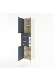 Hyperion Dolap 3 Raflı 3 Çekmeceli 2 Kapaklı 44x44x221 - S61M227V2B