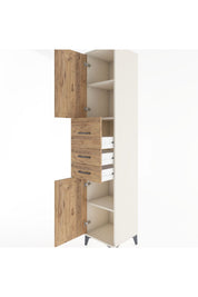 Hyperion Dolap 3 Raflı 3 Çekmeceli 2 Kapaklı 44x44x221 - S61M227V3B