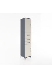 Hyperion Dolap 3 Raflı 3 Çekmeceli 2 Kapaklı 44x44x221 - S61M227V4B