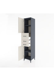 Hyperion Dolap 3 Raflı 3 Çekmeceli 2 Kapaklı 44x44x221 - S61M227V4B