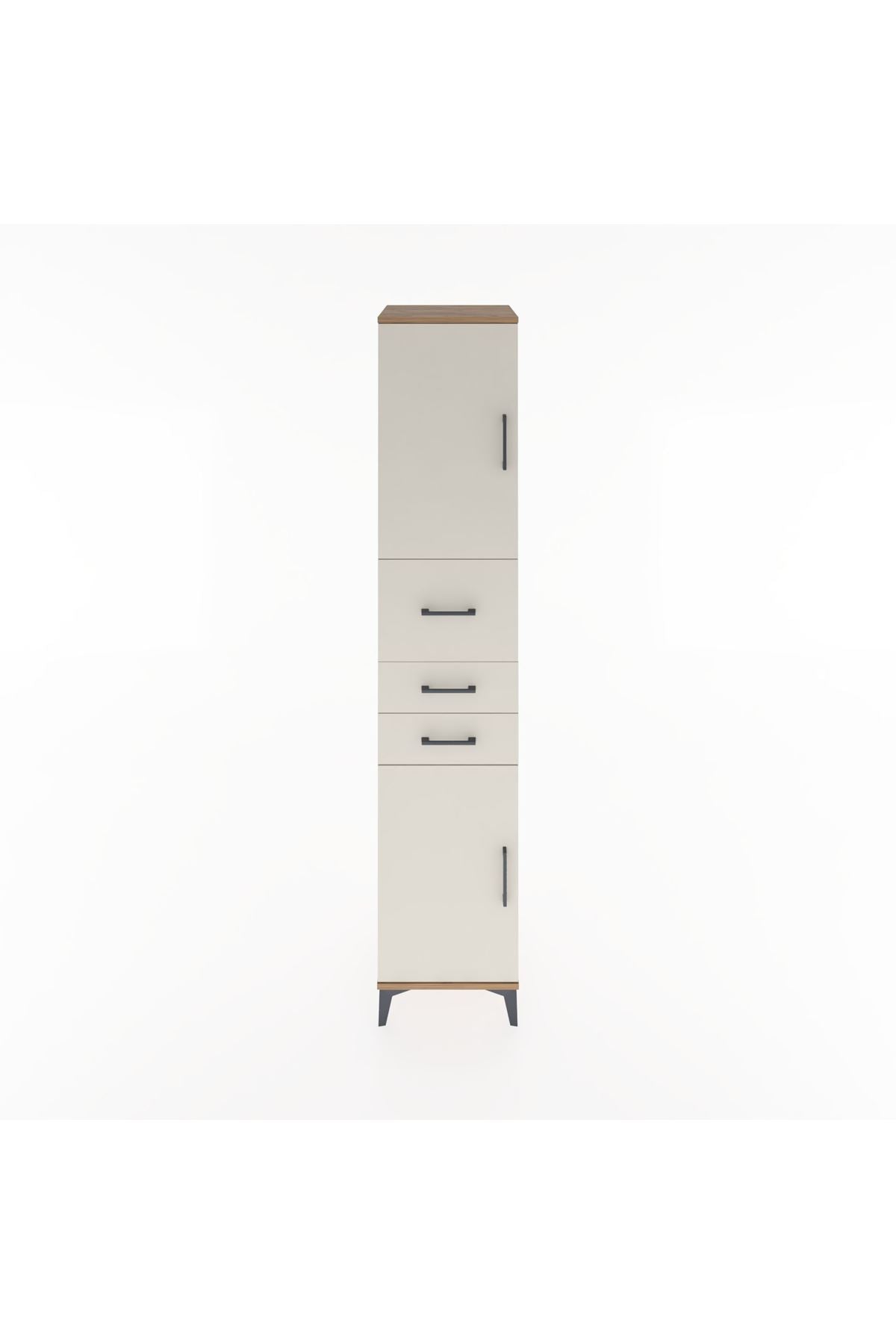 Hyperion Dolap 3 Raflı 3 Çekmeceli 2 Kapaklı 44x44x221 - S61M227V7B
