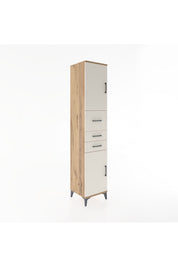 Hyperion Dolap 3 Raflı 3 Çekmeceli 2 Kapaklı 44x44x221 - S61M227V7B