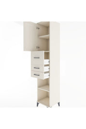 Hyperion Dolap 3 Raflı 3 Çekmeceli Tek Kapaklı 44x44x221 - S61M228V1B