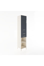 Hyperion Dolap 3 Raflı 3 Çekmeceli Tek Kapaklı 44x44x221 - S61M228V2B