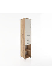 Hyperion Dolap 3 Raflı 3 Çekmeceli Tek Kapaklı 44x44x221 - S61M228V7B