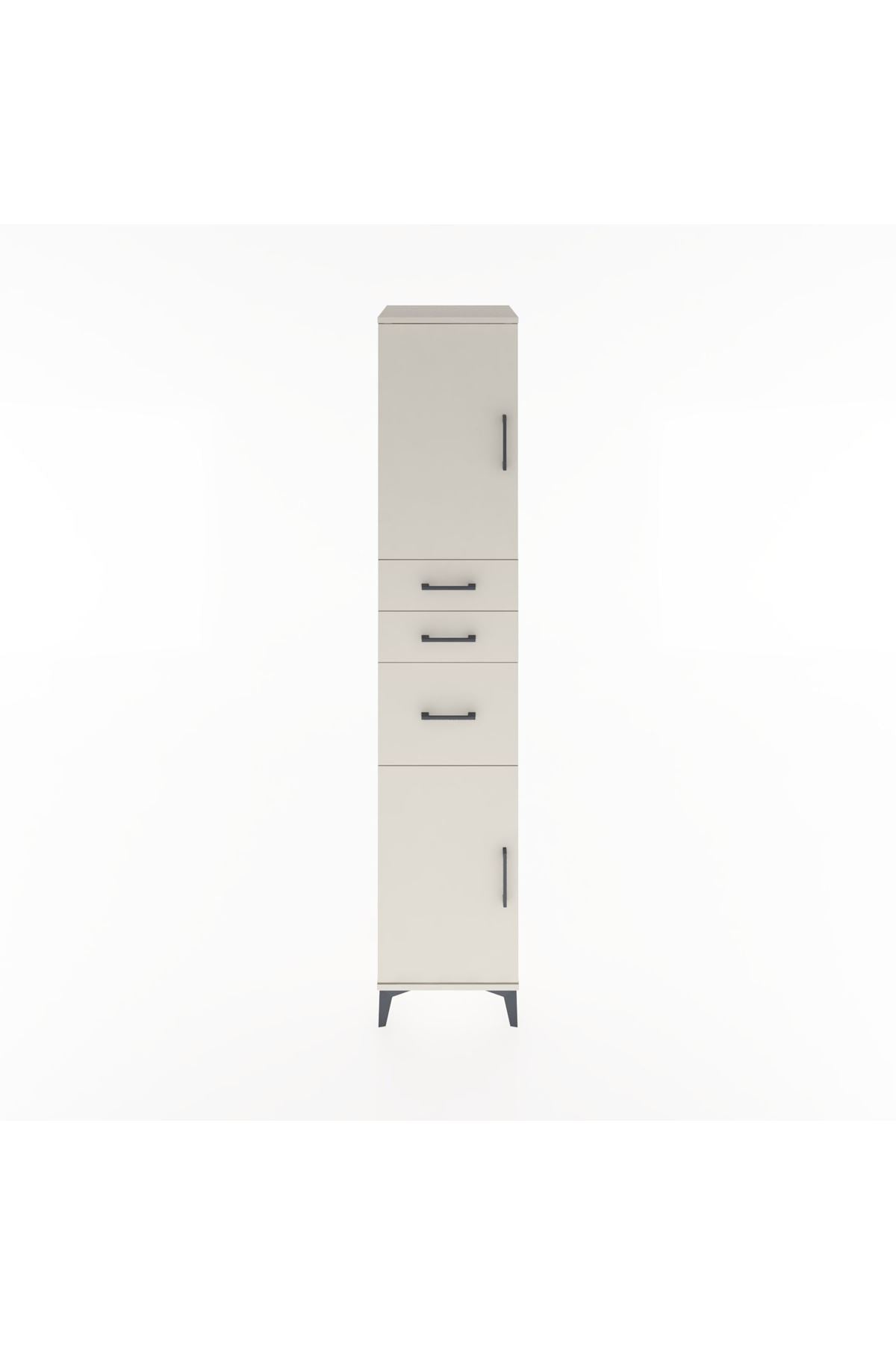 Hyperion Dolap 3 Raflı 3 Çekmeceli 2 Kapaklı 44x44x221 - S61M230V1B