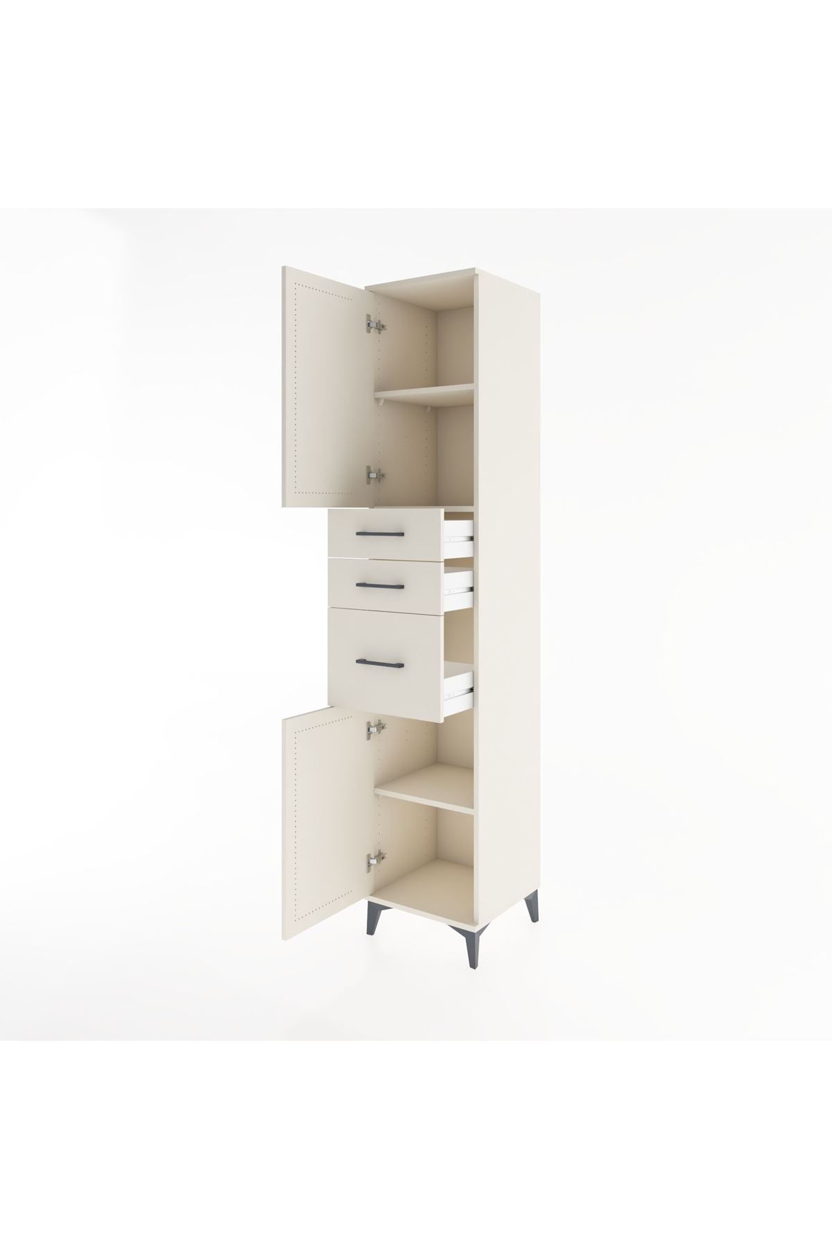 Hyperion Dolap 3 Raflı 3 Çekmeceli 2 Kapaklı 44x44x221 - S61M230V1B