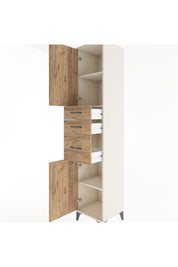 Hyperion Dolap 3 Raflı 3 Çekmeceli 2 Kapaklı 44x44x221 - S61M230V3B