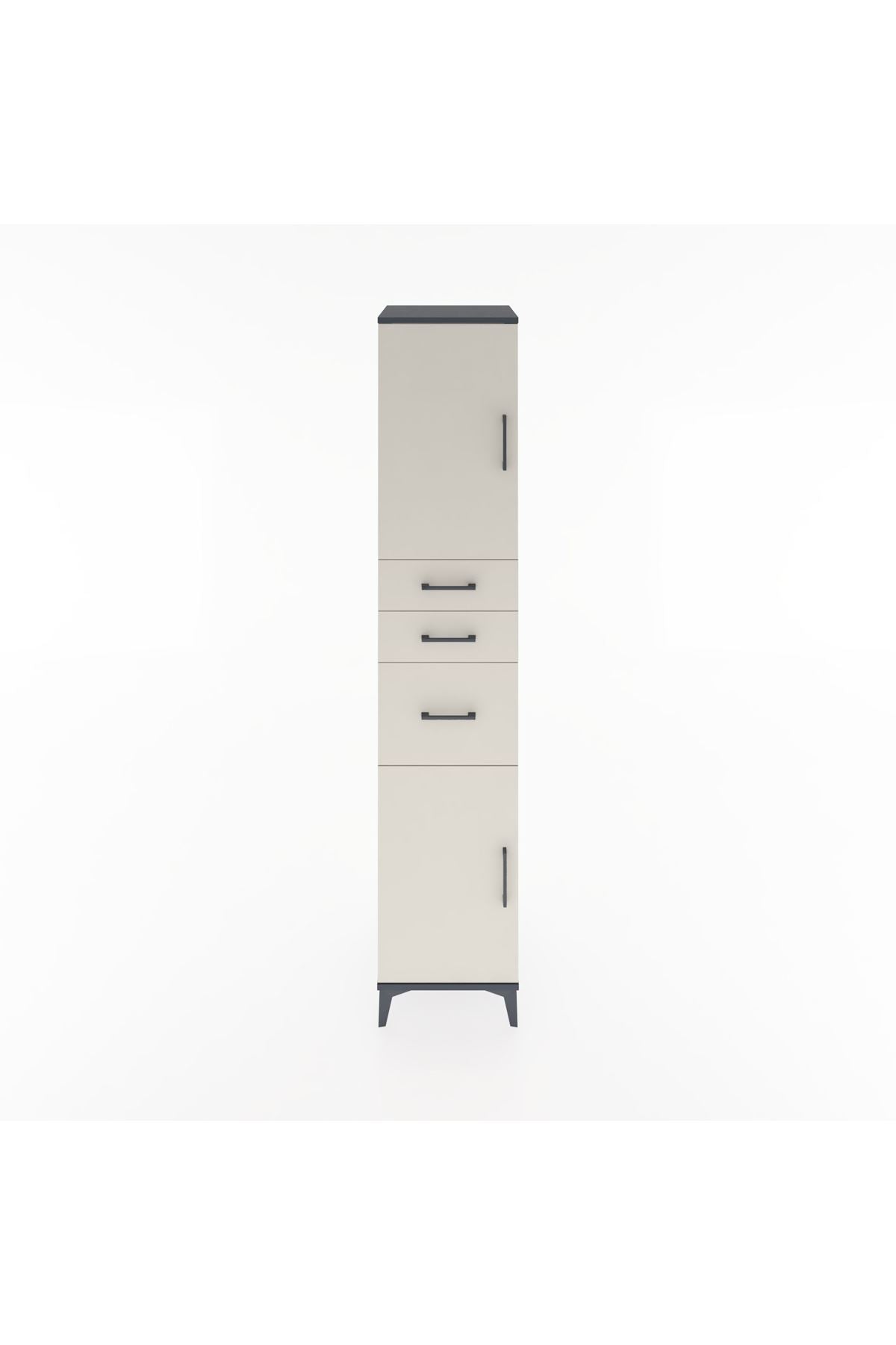 Hyperion Dolap 3 Raflı 3 Çekmeceli 2 Kapaklı 44x44x221 - S61M230V4B