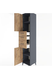 Hyperion Dolap 3 Raflı 3 Çekmeceli 2 Kapaklı 44x44x221 - S61M230V6B